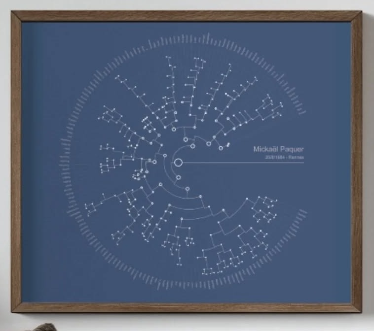 La Constellation, l'œuvre seule dans son cadre.